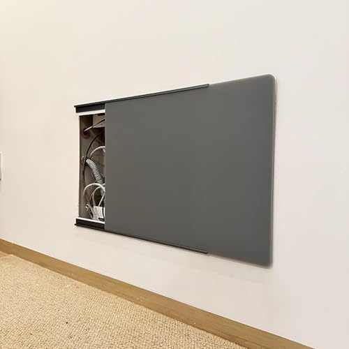 Copri Quadro Elettrico Copertura Scorrevole per Quadro Elettrico con Guida Autoadesiva Copertura Decorativa per Scatola del Contatore Elettrico Extra Sottile Copertura,05,40x30cm