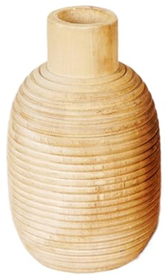 Yuemeuy Decoración para el Hogar Jarrón de Madera,Decoración Hogar Flores en Jarrón de Madera - Elemento Decorativo para Plantas de Mesa Suministros de Estilo Rústico para Comedor Sala de Estar