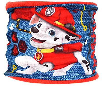Paw Patrol Écharpe tubulaire snood, pour enfant garçon, rouge et bleu, rouge, Taille unique