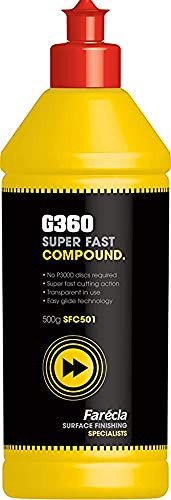 Farecla G360 Super Fast – Pasta abrasiva – Pasta lucidante – lucidatura auto – cura auto – lucidatura – detergente per cerchioni – glanz – shampoo per auto – (500 g)