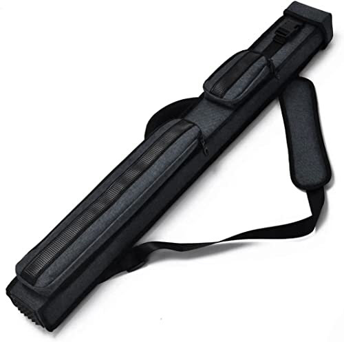 Champion 2X2,2X3,3X4 Nylon Billiard Pool Cue Stick Hard Case (Black, 3X4 pool case)