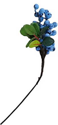 Garneck Ramo Di Fiori Di Agrifoglio Frutta Artificiale Realistica Mirtilli Di Frutta Finta Spruzzi Floreali Gambi Di Bacche Artificiali Steli Artigianato Floreale Impianti Nozze Songhua