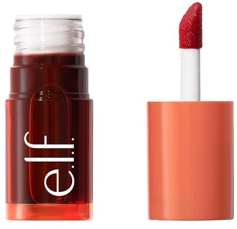 e.l.f. Sheer For It Blush Tint, vielseitiger Lippen- und Wangen-Tint, für einen natürlichen, langanhaltenden Farbkick, vegan und tierversuchsfrei, Orange Crush
