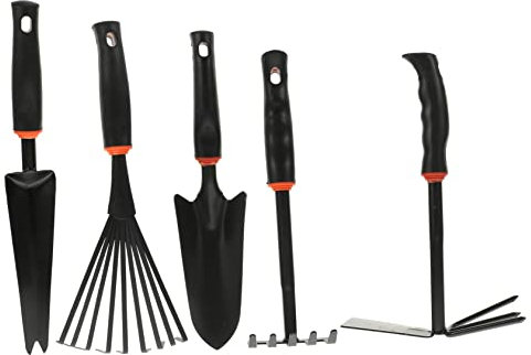 FONDOTIN 5pièces Outils De Jardinage Truelles Et Râteaux Multifonctions pour Jardinage Potager