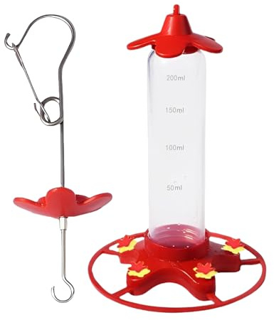 Mangeoire à suspendre pour animaux sauvages | Mangeoire pour colibri à suspendre – Porche à suspendre, remplissage facile, distributeur de nourriture pour colibri, dispositif d'alimentation
