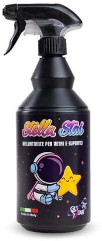 Detergente Vetri STELLA STAI | Brillantante Spray Antialoni per Vetri, Cristalli, Specchi e Vetro Doccia | Lavavetri Multiuso (750 ml (Confezione da 1))