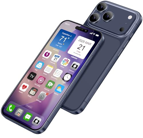 Affichage faux jouet téléphone portable modèle métallique non fonctionnel réplique 1:1 téléphone pour Phone 17 Pro faux jouet téléphone portable 17Pro écran couleur bleu