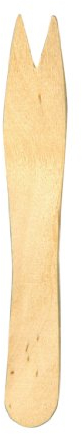 Fiesta Biodegradable Disposable Wooden Chip Forks (1000 pack) - Ideal for Parties, Events, Takeaway CD901