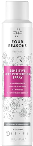 No Nothing Heat Protection Spray for Hair – Fragrance Free, Hypoallergenic Aerosol Hair Heat Protectant Spray, Humidity and Thermal Protector Up to 450°F, Lightweight Shine for All Hair Types, 4.97 oz