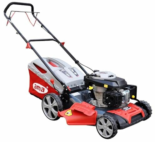 Ama Rasaerba a trazione NRT 52X: Taglierba a scoppio da 196 cc, Funzioni 4in1, Cesto da 60 L