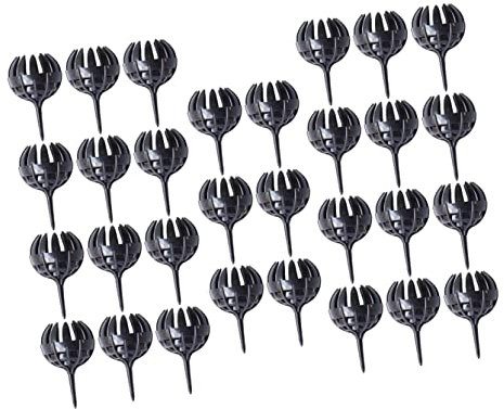 DOITOOL Scatole Da 30 Pezzi Cassetta Da Ingrasso Cestini Per Fertilizzanti Cestini in Rete Per Fertilizzanti Vasi Di Torba Piantare Plastica Scatola Di Fertilizzante Di Orchidea