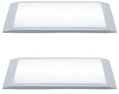 2X LAMPADA DI EMERGENZA LUCE A LED 4W, 2PCS PLAFONIERA BIANCA DA INCASSO O A PARETE, PLAFONIERA D'EMERGENZA LUCE 4W - DISCORAMA®