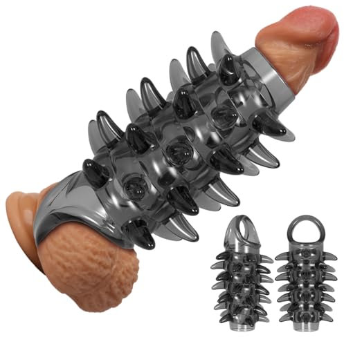 Penismanschetten mit stimulierenden Stacheln, extremer Sex, Penishüllenvergrößerung und -verdickung – Penishüllenverlängerung, Penishülle Sexspielzeug für Männer
