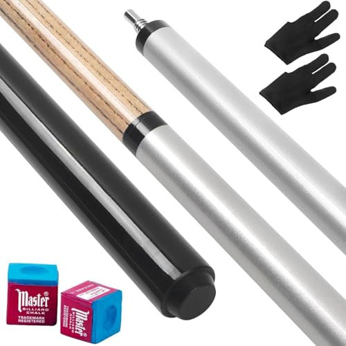 Kmise Professioneller Breaking Pool Queue - 21 oz Breakqueue mit 13 mm Profi-Spitze, 2-teiliger explosiver Breaking Billard Queue, Impact Pool Queue für Verschiedene Billardtisch-Sportarten