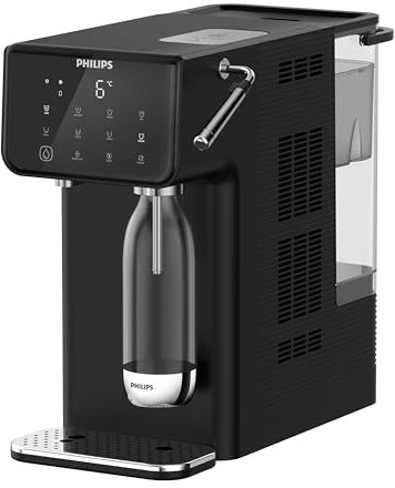 Philips Wasser-All-in-One-Wasserstation, Sprudel, Gefiltertes heiß- und Kaltwasser, 3,8 l Fassungsvermögen, Sofortige Erhitzung, Touchscreen, ANTIKALK+