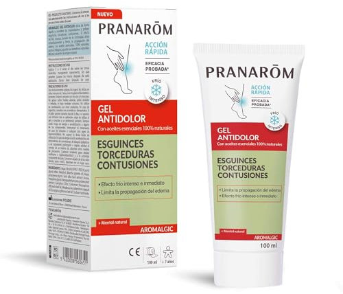 PRANARÔM - Aromalgic Gel Antidolorifico BIO - Sollievo Rapido per Distorsioni, Stiramenti e Contusioni Distorsioni- Effetto Freddo Intenso - Con Oli Essenziali HECT - 100 ml