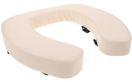 JOINPAYA Cojín Acolchado para Asiento de Inodoro Elevado con Esponja Gruesa y Soporte Mejorado, Compatible Universalmente para Baño Cómodo y Seguro