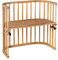 babybay Original Beistellbett aus massivem Buchenholz / kompakt & verwandelbar / Kinderbett Höhe stufenlos verstellbar & umweltfreundlich / mitwachsendes Babybett (Kernbuche geölt)