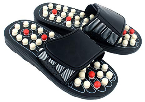 Milisten Acupoint Therapy Slippers Unisex Foot Massagers Pu Material Massage Sandals for Pain Relief and Improved Circulation Size 11 UK