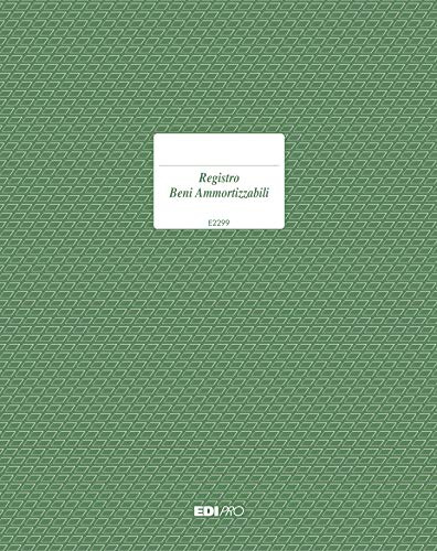 EDIPRO - E2299 - Registro cespiti ammortizzabili 93 pagine numerate f.to 31x24,5