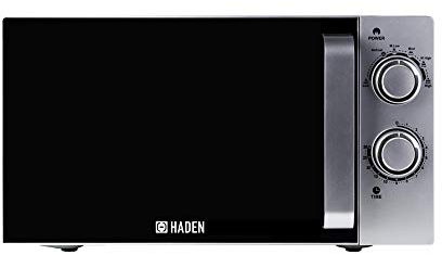 Haden 20L Microwave Oven - 700W Microwave with 6 Power Levels and 30-minute Timer - Family Friendly, Easy To Clean Interior Countertop Microwave - 24.5cm Turntable