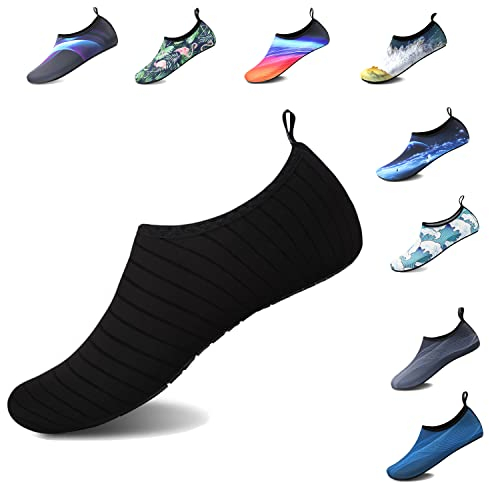 Herren Wasserschuhe Damen Atmungsaktiv Badeschuhe Aquaschuhe Schwimmschuhe Schnell Trocknend Strandschuhe Barfußschuhe Surfschuhe für Surfen Schwimmen Pool