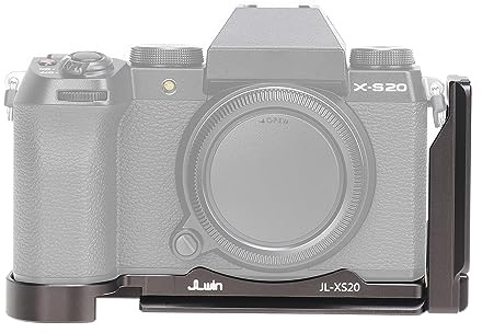 Hersmay X-S20 L Winkel, vertikale Schnellwechselplatte Arca-Swiss L-Platte für Fujifilm X-S20 Kamera-Zubehör mit 1/4 Schraube für DJI Ronin SC SC2 RS2 RS3 PRO RSC RSC2 Gimbal