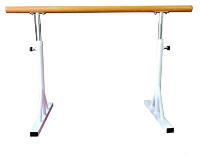 Tragbare Tanzstangen, unabhängig voneinander verstellbare Reckstange für Tanzübungen, hölzerne Ballettstange, verwendet für Zuhause und Studio (Farbe: Weiß, Größe: 1,5 m)