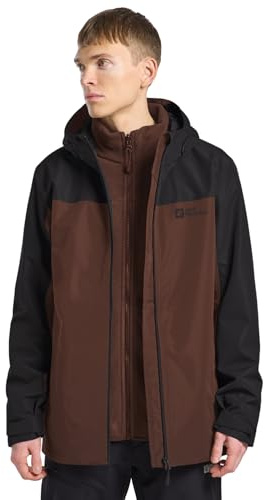 Jack Wolfskin Herren Taubenberg 3in1 Jkt M, Hot Choc, L EU