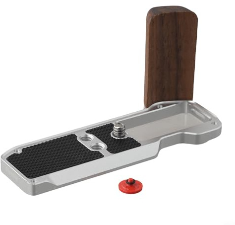 Impugnatura a forma di L con funzione di sgancio rapido per Fujifilm XM5 maneggevolezza sicura in qualsiasi condizione (argento)