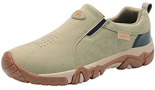 Generisch Chaussures de randonnée pour homme - Chaussures de sport simples et unies - Chaussures de marche légères et confortables - Chaussures pieds nus - Respirantes - Antidérapantes - Semelles