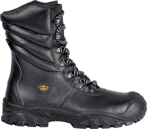 COFRA New Ural UK S3 CI SC FO SR Taille 48 Chaussures de Haute sécurité en Cuir Noir Hydrofuge avec Doublure intérieure en Fourrure Isolante Thermique
