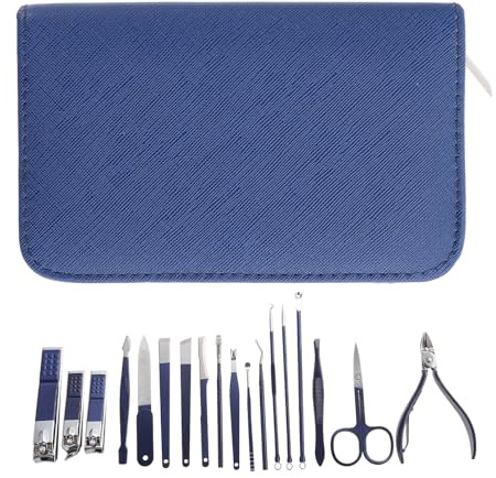 Cabilock 1 Set Set de Manicura Profesional Kit Multifunción para Eliminar Células Muertas y Callos Estuche Portátil para Viaje