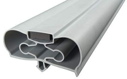 Magnetdichtung Profil groß Z - 2000mm inkl. Magnetband - Farbe: Grau (Kühlschrankdichtung)