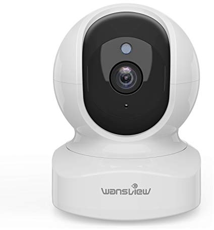wansview 2K Kamera Überwachung innen - WLAN IP Camera, 2.4Ghz WLAN Kamera Indoor, WiFi Camera Indoor mit 2-Wege-Audio, Nachtsicht für Innenkamera mit Bewegungserkennung, Q5 Weiß