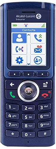 Alcatel 8234 DECT-Mobilteil, Akku und Gürtelclip (Blau, Single SIM, Barren, Heimgebrauch, Bürogbrauch)