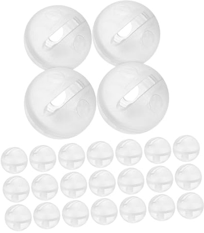 GLSTOY 30pcs Baby Toys Insert Rattle Balls and Plastic Ringing Bells for Newborns and Dolls, 30mm DIY Stuffed Animal Inserts for Infant Sensory Play and Pet Toys