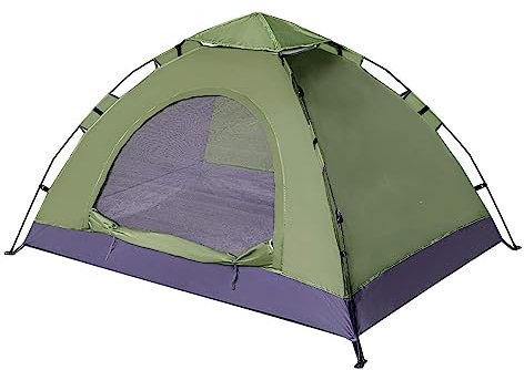 Zelt 2 Personen Wasserdicht, Ultraleicht Camping Zelt, Einfaches Einrichten 2 Mann Zelt Kleines Packmaß, Kuppelzelt für Outdoor, Bikepacking, Trekking