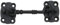 KOOPLES HARDWARE Black Antique Cabin Hook – Traditional Wrought Iron Effect Hook and Eye Latch – Rustic Door, Gate & Window Holder – Vintage-Style Surface Mounted Catch (150 MM)