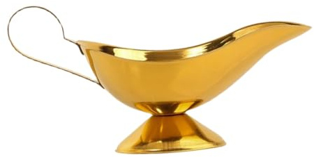MAGICLULU Stainless Steel Gravy Boat with Pour Spout for Steak Sauce