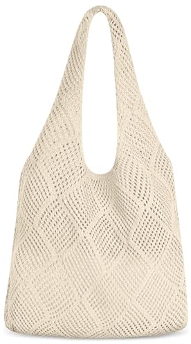 Bolso de Hombro de Punto para Mujer, Bolso de Playa