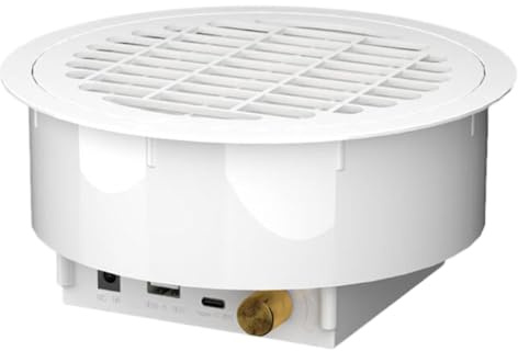 Dammsugare för naglar, 12 V och 5 500 rpm, kraftfull nageldammsugare, justerbar hastighet, med återanvändbara filter och sensor på/av, inbyggd installation, magnetlock