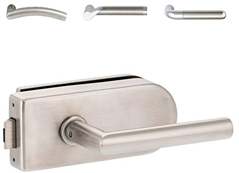 Glastürschloss D UV (unverschließbar) Edelstahl matt, mit vielen Drückern zur Auswahl - New Orleans