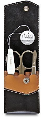 Nippes, Solingen, Set Manicure, 3 pezzi, nero e marrone, 70 g