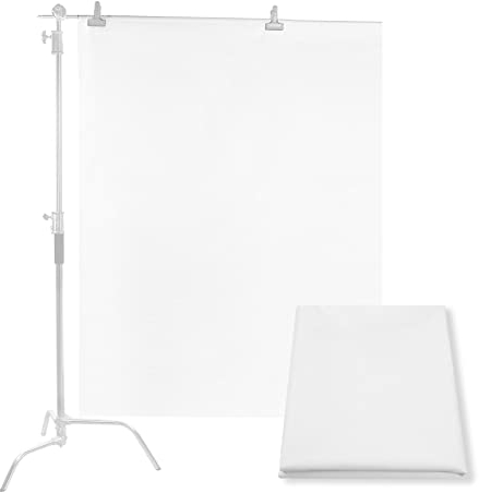 Selens 2x1,7M Diffusor Stoff Nylon Seide Weiß Diffusion Nahtloser Lichtmodifikator für Fotografie Beleuchtung, Softbox und Lichtzelte