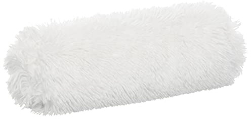 Brandsseller Cojín cervical Shaggy aprox. 15 x 40 cm, color blanco