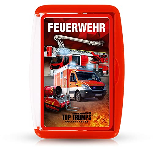 Café Viereck ® Top Trumps Quartett Feuerwehr Edition - das perfekte Kartenspiel für jeden Feuerwehrmann und Jede Feuerwehrfrau