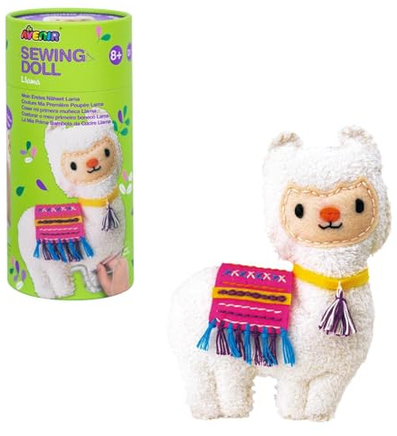Avenir My First Sewing Kit for Kids Ages 6-12 | Learn to Sew DIY Stuffed Animals with Child-Safe Tools & Soft Plush | Educational Gift for Boys and Girls