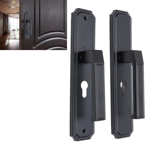 Garsent Leva della Porta D'ingresso con Serratura e Chiave, Maniglie delle Porte D'ingresso per Porta D'ufficio e Porta D'ingresso, Sicurezza Domestica, Manopole delle Porte con Blocco