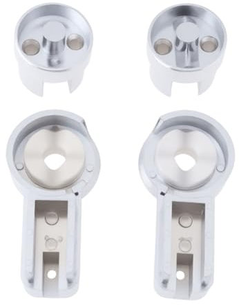 Briny River 1 Set Left and Right Bathroom Glass Door Hinges Compatible with Roman Haven R12, Clamping 6mm Glass